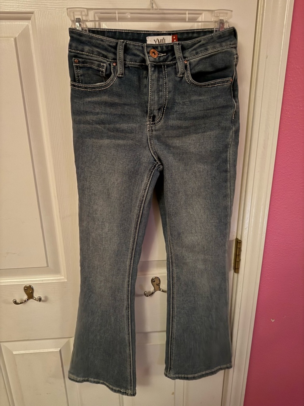 Girls' Faded Blue Flare Jeans - VMI